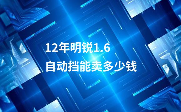 12年明锐1.6自动挡能卖多少钱