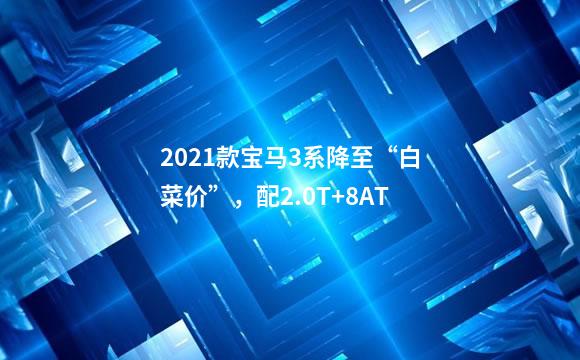 2021款宝马3系降至“白菜价”，配2.0T+8AT