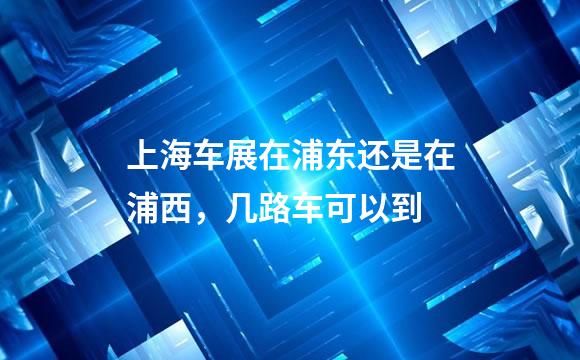 上海车展在浦东还是在浦西，几路车可以到