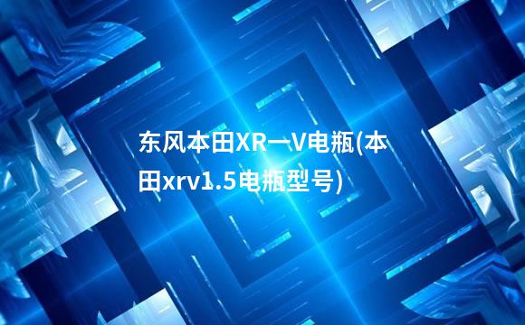 东风本田XR一V电瓶(本田xrv1.5电瓶型号)