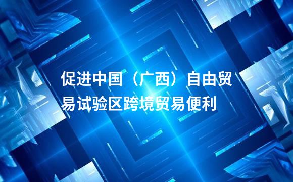 促进中国（广西）自由贸易试验区跨境贸易便利