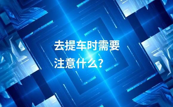 去提车时需要注意什么？