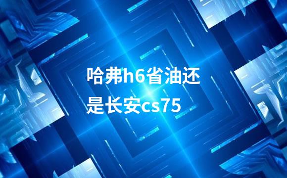 哈弗h6省油还是长安cs75