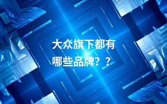 大众旗下都有哪些品牌？？