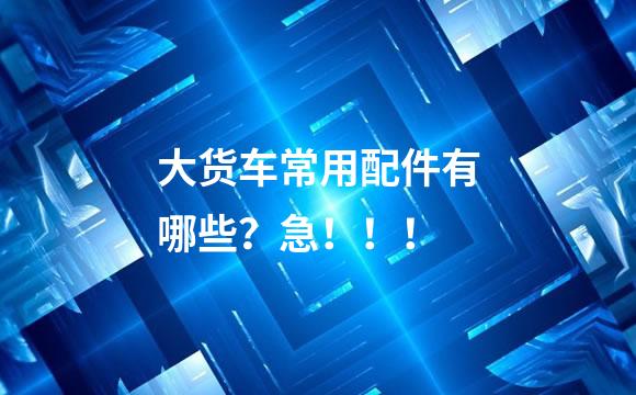 大货车常用配件有哪些？急！！！