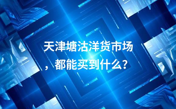 天津塘沽洋货市场，都能买到什么？