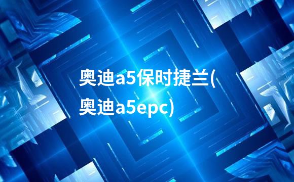 奥迪a5保时捷兰(奥迪a5epc)