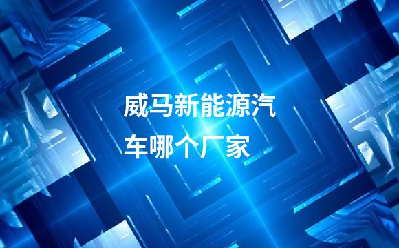 威马新能源汽车哪个厂家