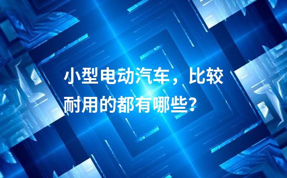 小型电动汽车，比较耐用的都有哪些？