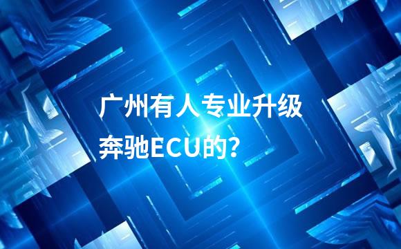 广州有人专业升级奔驰ECU的？