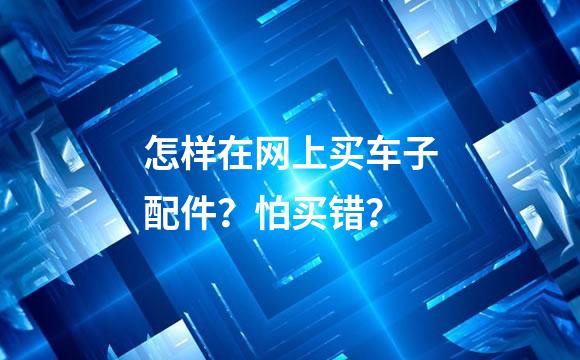 怎样在网上买车子配件？怕买错？