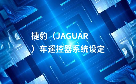 捷豹（JAGUAR）车遥控器系统设定