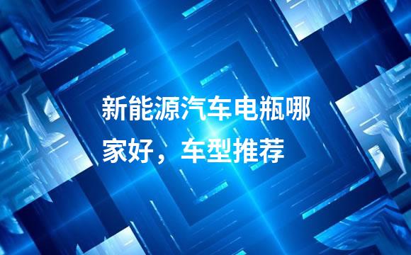 新能源汽车电瓶哪家好，车型推荐
