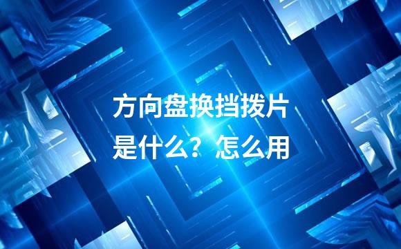 方向盘换挡拨片是什么？怎么用