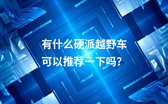 有什么硬派越野车可以推荐一下吗？