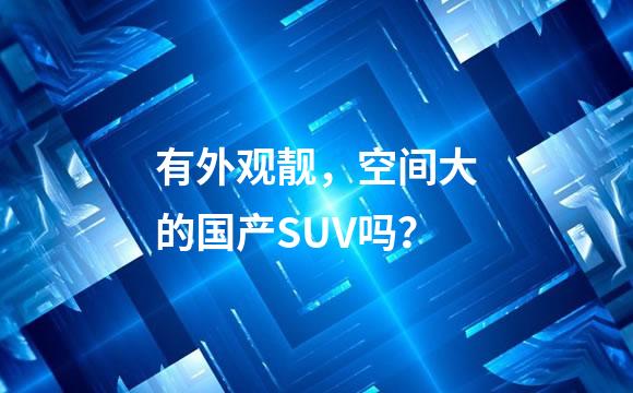 有外观靓，空间大的国产SUV吗？