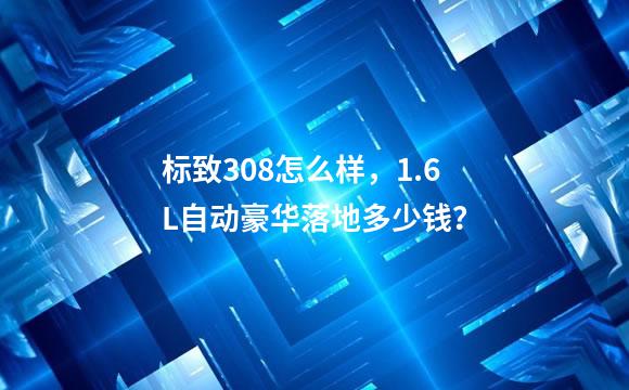 标致308怎么样，1.6L自动豪华落地多少钱？