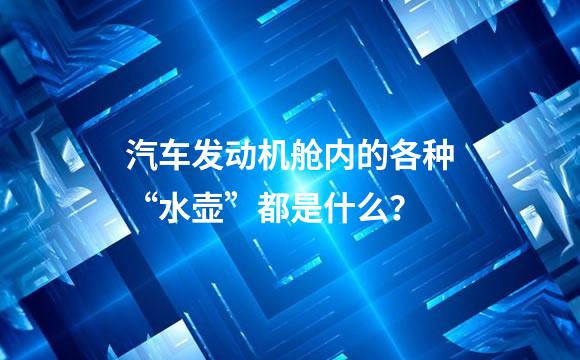 汽车发动机舱内的各种“水壶”都是什么？
