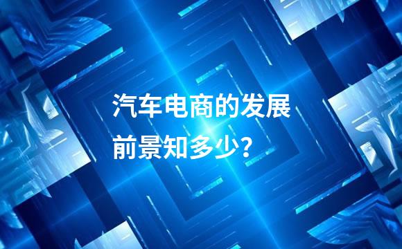 汽车电商的发展前景知多少？