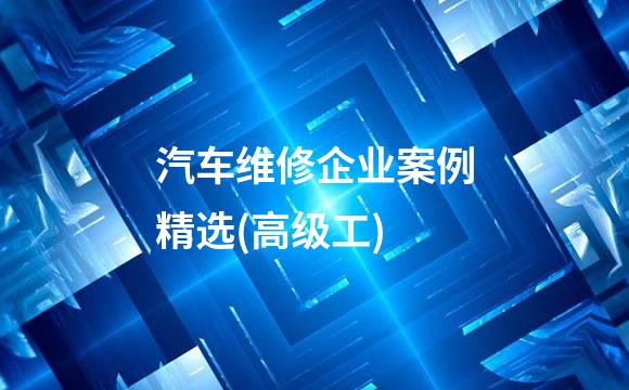 汽车维修企业案例精选(高级工)