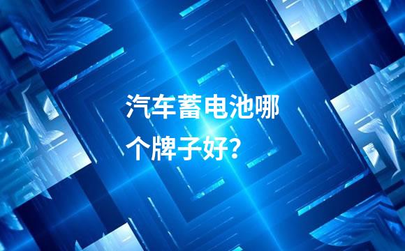 汽车蓄电池哪个牌子好？