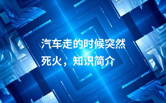 汽车走的时候突然死火，知识简介