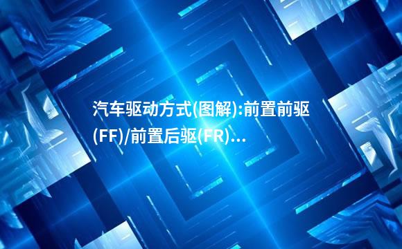 汽车驱动方式(图解):前置前驱(FF)/前置后驱(FR)/前置四驱/中置后驱(MR)/中置四驱/后置后驱(RR)/后置四驱