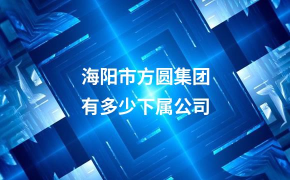 海阳市方圆集团有多少下属公司