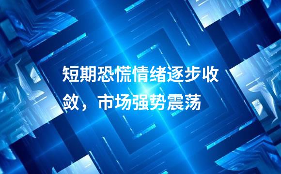 短期恐慌情绪逐步收敛，市场强势震荡