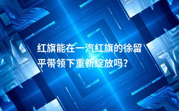 红旗能在一汽红旗的徐留平带领下重新绽放吗？