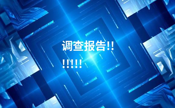 调查报告!!!!!!!