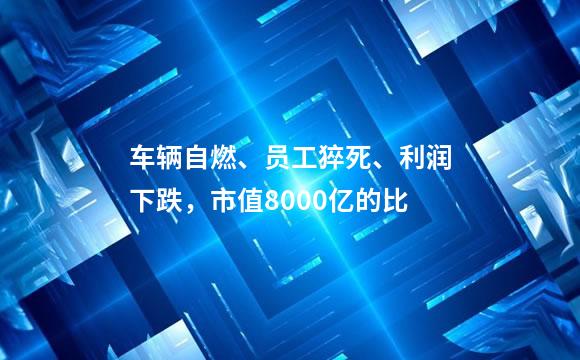 车辆自燃、员工猝死、利润下跌，市值8000亿的比