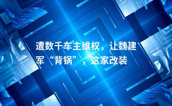 遭数千车主维权，让魏建军“背锅”，这家改装